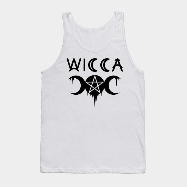 WICCA, WITCHCRAFT, TRIPLE GODDESS Tank Top by Tshirt Samurai